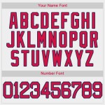 Custom Baseball Jersey Weiß Rot-Marine Custom Baseball Jersey Weiß Rot-Marine
