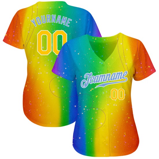 Authentisches Custom Jersey Baseball ist für LGBT Love Pride Rainbow Love Month Authentisches Custom Jersey Baseball ist für LGBT Love Pride Rainbow Love Month