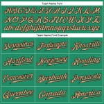 Grünes authentisches Baseball-Trikot Kelly Gold-Schwarz Old Custom Grünes authentisches Baseball-Trikot Kelly Gold-Schwarz Old Custom