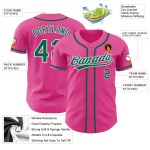 Kelly Custom Jersey Grün-Weiß Authentic Baseball Pink Kelly Custom Jersey Grün-Weiß Authentic Baseball Pink