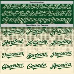 Authentische 3D Muster Jersey Grün Quadrat Gradienten Formen Baseball Creme Design Custom Authentische 3D Muster Jersey Grün Quadrat Gradienten Formen Baseball Creme Design Custom