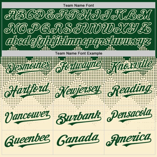 Authentische 3D Muster Jersey Grün Quadrat Gradienten Formen Baseball Creme Design Custom Authentische 3D Muster Jersey Grün Quadrat Gradienten Formen Baseball Creme Design Custom