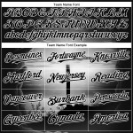 Authentisches Custom Baseball Trikot Nadelstreifen Creme Schwarz Schwarz-Orange Authentisches Custom Baseball Trikot Nadelstreifen Creme Schwarz Schwarz-Orange