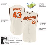 Baseball Authentic Orange-Weiß Navy Custom Trikot Baseball Authentic Orange-Weiß Navy Custom Trikot