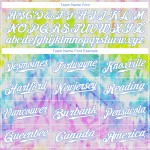 3D Custom Rainbow Dye Baseball Krawatte Pink-Hell Jersey Authentic Blau 3D Custom Rainbow Dye Baseball Krawatte Pink-Hell Jersey Authentic Blau