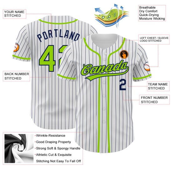 Benutzerdefinierte authentische Jersey Gold Nadelstreifen weiß Baseball schwarz Benutzerdefinierte authentische Jersey Gold Nadelstreifen weiß Baseball schwarz