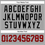 Grau Rot-Schwarz Custom Baseball Jersey Authentic Grau Rot-Schwarz Custom Baseball Jersey Authentic