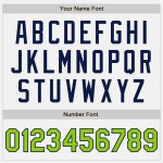 Benutzerdefinierte Marineblau Neon Baseball Weiß Nadelstreifen Grün Authentic Jersey Benutzerdefinierte Marineblau Neon Baseball Weiß Nadelstreifen Grün Authentic Jersey