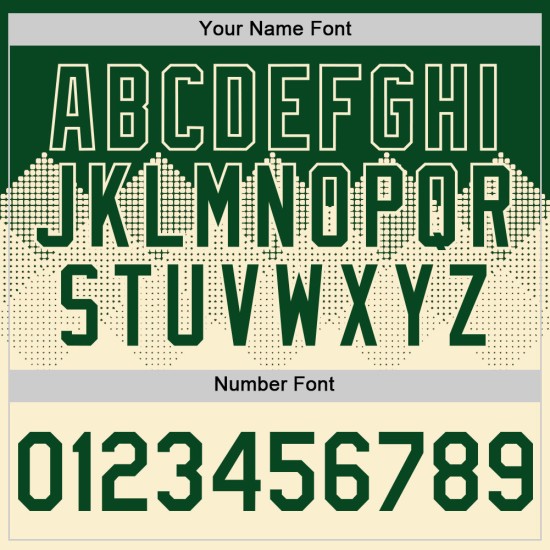 Authentische 3D Muster Jersey Grün Quadrat Gradienten Formen Baseball Creme Design Custom Authentische 3D Muster Jersey Grün Quadrat Gradienten Formen Baseball Creme Design Custom