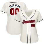 Custom Jersey Creme Rot-Marine Baseball Custom Jersey Creme Rot-Marine Baseball