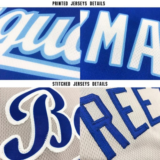 Jersey Baseball Custom Grau Rot-Marineblau Jersey Baseball Custom Grau Rot-Marineblau
