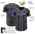 Benutzerdefinierte Royal-Grau Gray Steel Jersey Authentic Baseball Benutzerdefinierte Royal-Grau Gray Steel Jersey Authentic Baseball