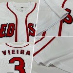 Custom Baseball Jersey Weiß Rot-Marine Custom Baseball Jersey Weiß Rot-Marine