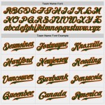 Custom Jersey Braun-Weiß Baseball Authentic Gold Custom Jersey Braun-Weiß Baseball Authentic Gold