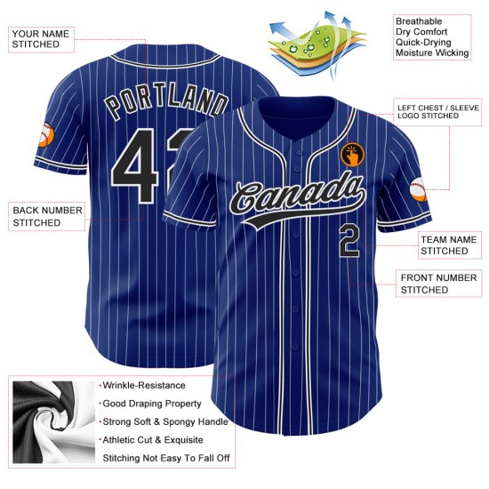 Baseball Authentic Custom Blau Purpur-Weiß Jersey Pulver Baseball Authentic Custom Blau Purpur-Weiß Jersey Pulver