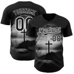 Authentisches Custom Baseball Trikot Nadelstreifen Creme Schwarz Schwarz-Orange Authentisches Custom Baseball Trikot Nadelstreifen Creme Schwarz Schwarz-Orange