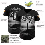 Authentisches Custom Baseball Trikot Nadelstreifen Creme Schwarz Schwarz-Orange Authentisches Custom Baseball Trikot Nadelstreifen Creme Schwarz Schwarz-Orange