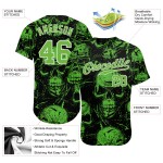 Muster 3D Benutzerdefinierte Totenköpfe Halloween Jersey Baseball Authentic Muster 3D Benutzerdefinierte Totenköpfe Halloween Jersey Baseball Authentic