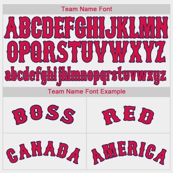 Custom Baseball Jersey Weiß Rot-Marine Custom Baseball Jersey Weiß Rot-Marine