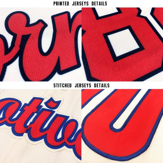 Custom Jersey Creme Rot-Marine Baseball Custom Jersey Creme Rot-Marine Baseball