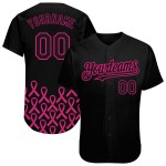 Krebs Pflege Authentische Rosa Band Jersey Custom Awareness Rosa Monat Baseball 3D Unterstützung Gesundheit Brust Heiße Frauen Schwarz Krebs Pflege Authentische Rosa Band Jersey Custom Awareness Rosa Monat Baseball 3D Unterstützung Gesundheit Brust Heiße Frauen Schwarz