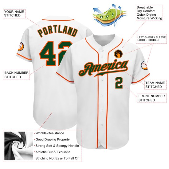 Custom Jersey Braun-Weiß Baseball Authentic Gold Custom Jersey Braun-Weiß Baseball Authentic Gold