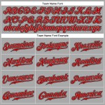 Baseball Jersey Schwarz Nadelstreifen Rot-Schwarz Custom Grau Authentic Baseball Jersey Schwarz Nadelstreifen Rot-Schwarz Custom Grau Authentic