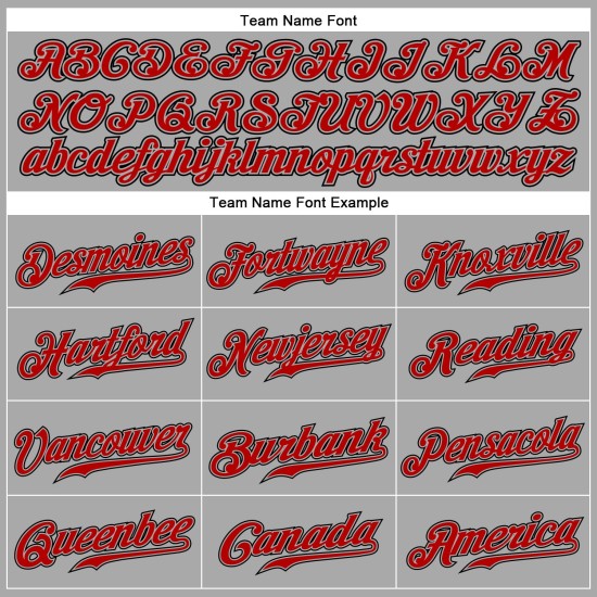Baseball Jersey Schwarz Nadelstreifen Rot-Schwarz Custom Grau Authentic Baseball Jersey Schwarz Nadelstreifen Rot-Schwarz Custom Grau Authentic