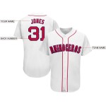 Custom Baseball Jersey Weiß Rot-Marine Custom Baseball Jersey Weiß Rot-Marine