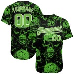 Muster 3D Benutzerdefinierte Totenköpfe Halloween Jersey Baseball Authentic Muster 3D Benutzerdefinierte Totenköpfe Halloween Jersey Baseball Authentic