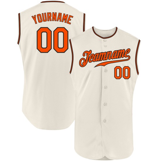 Baseball Authentic Orange-Weiß Navy Custom Trikot Baseball Authentic Orange-Weiß Navy Custom Trikot