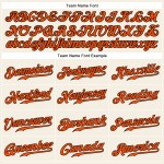 Orange-Schwarzes ärmelloses Creme-Trikot Authentic Baseball Custom Orange-Schwarzes ärmelloses Creme-Trikot Authentic Baseball Custom