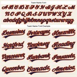 Baseball Authentic Jersey Creme Navy Nadelstreifen Orange Custom Baseball Authentic Jersey Creme Navy Nadelstreifen Orange Custom