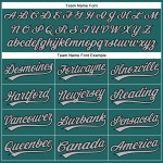Teal Grau Baseball Nadelstreifen Jersey Schwarz Authentic Custom Teal Grau Baseball Nadelstreifen Jersey Schwarz Authentic Custom