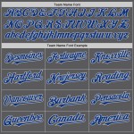 Benutzerdefinierte Royal-Grau Gray Steel Jersey Authentic Baseball Benutzerdefinierte Royal-Grau Gray Steel Jersey Authentic Baseball